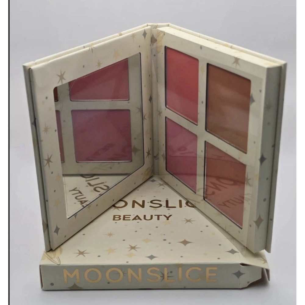 Moonslice Beauty Blushing Moon Blush Palette 4‎ Shades Vegan Cruelty-Free NEW